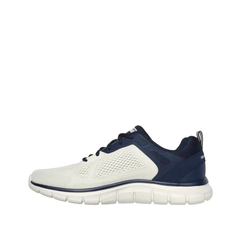 Mens Track- Broader off White Navy Left Side