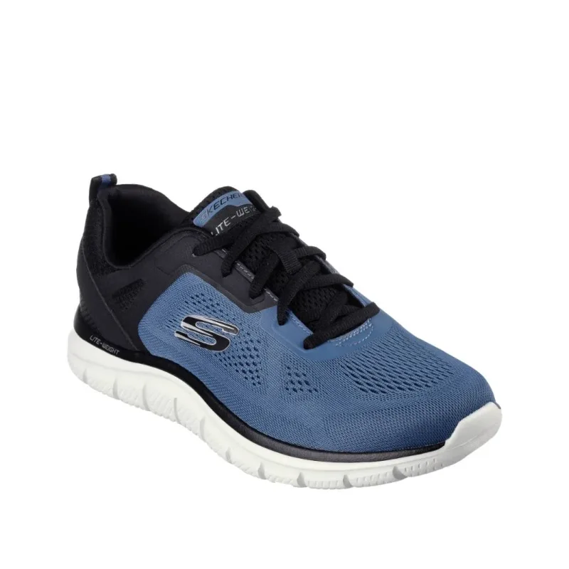 Mens Track- Broader Blue Black Front View