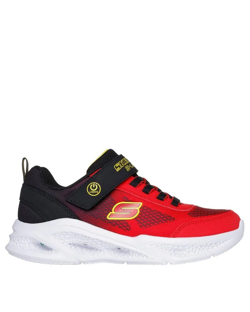 401495l_rdbk_02.webp Kids Skechers Meteor-Lights-Krendox Black/Red Right Side View