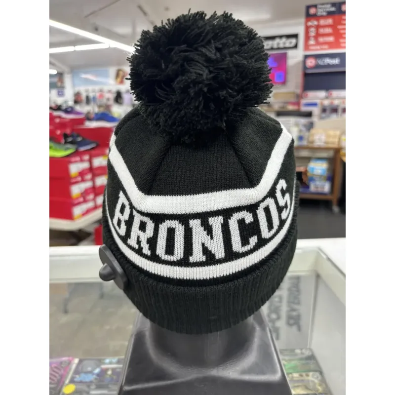 Broncos Beanie Black White Back