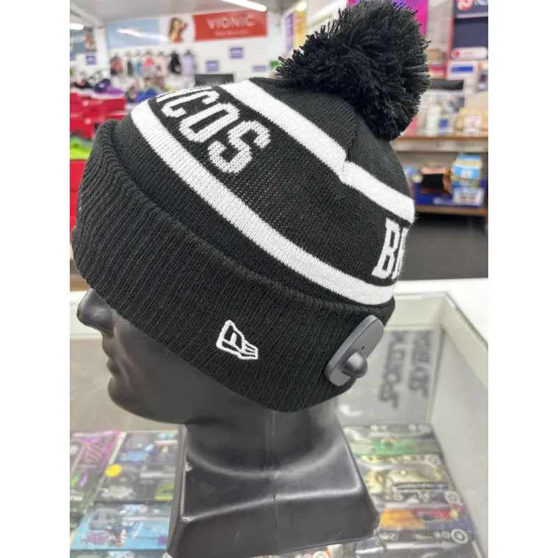 Broncos Beanie Black White Left