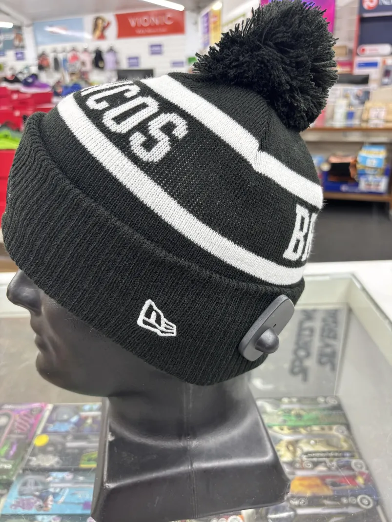 Broncos Beanie Black White Left