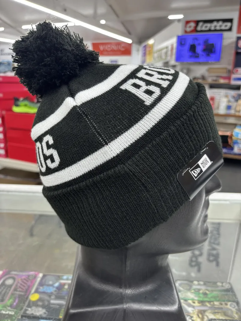 Broncos Beanie Black White Right
