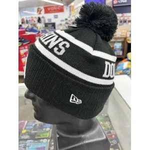 Dolphins Beanie Black White Left