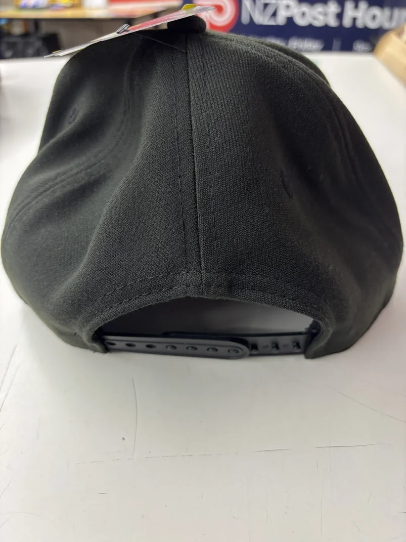 NRL Broncos 970SS Snapback Cap Black White Back View