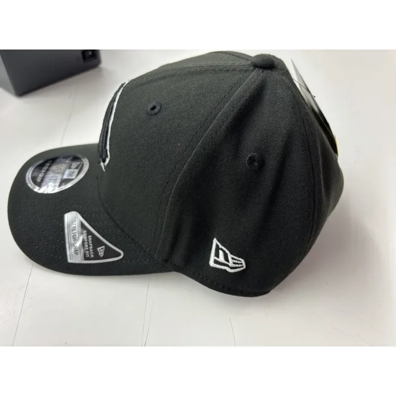 NRL Broncos 970SS Snapback Cap Black White Left View