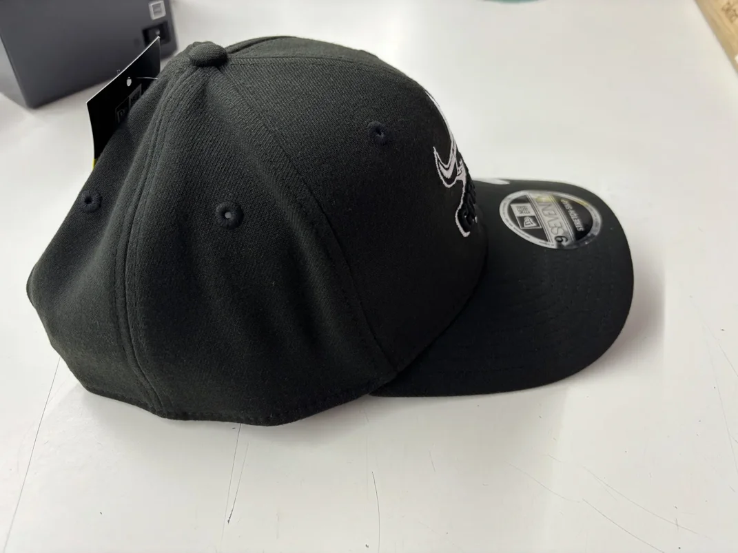 NRL Cowboys 970SS Snapback Cap Black White Right View