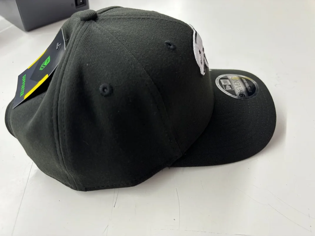 NRL Dolphins 970SS Snapback Cap Black White Right View