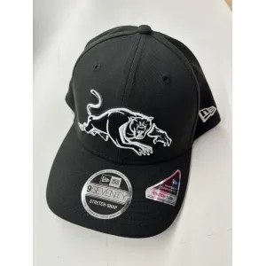 NRL Panthers 970SS Snapback Cap Black White Front Right