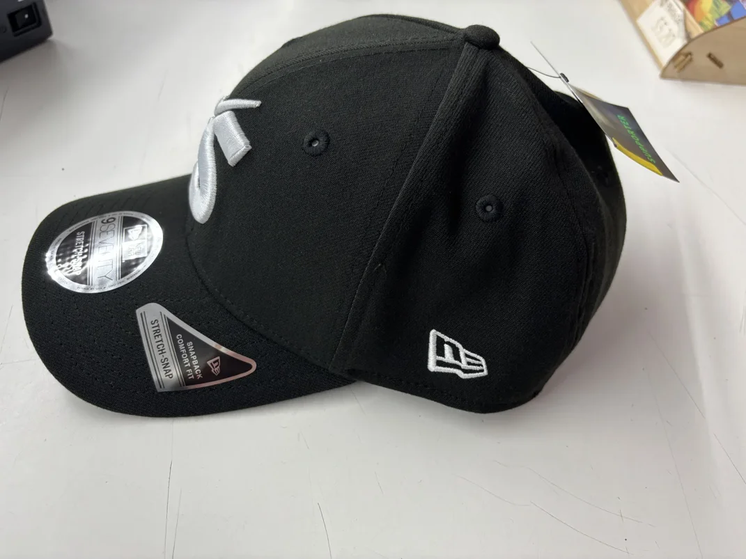 NRL Storm 970SS Snapback Cap Black White Front Left View