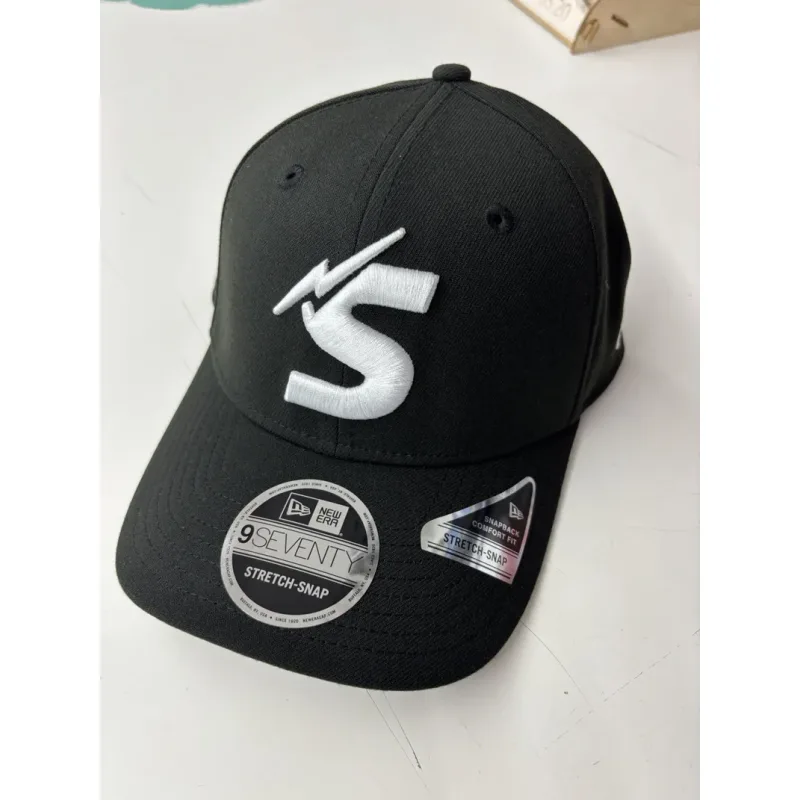 NRL Storm 970SS Snapback Cap Black White Front Right View