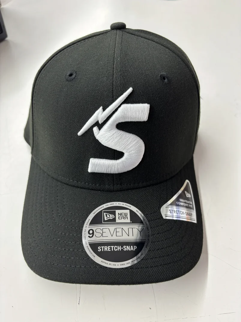 NRL Storm 970SS Snapback Cap Black White Front View