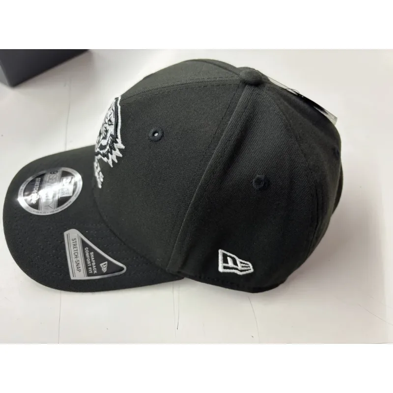 NRL Tigers 970SS Snapback Cap Black White Left View