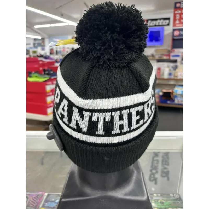 Panthers Beanie Black White Back 1