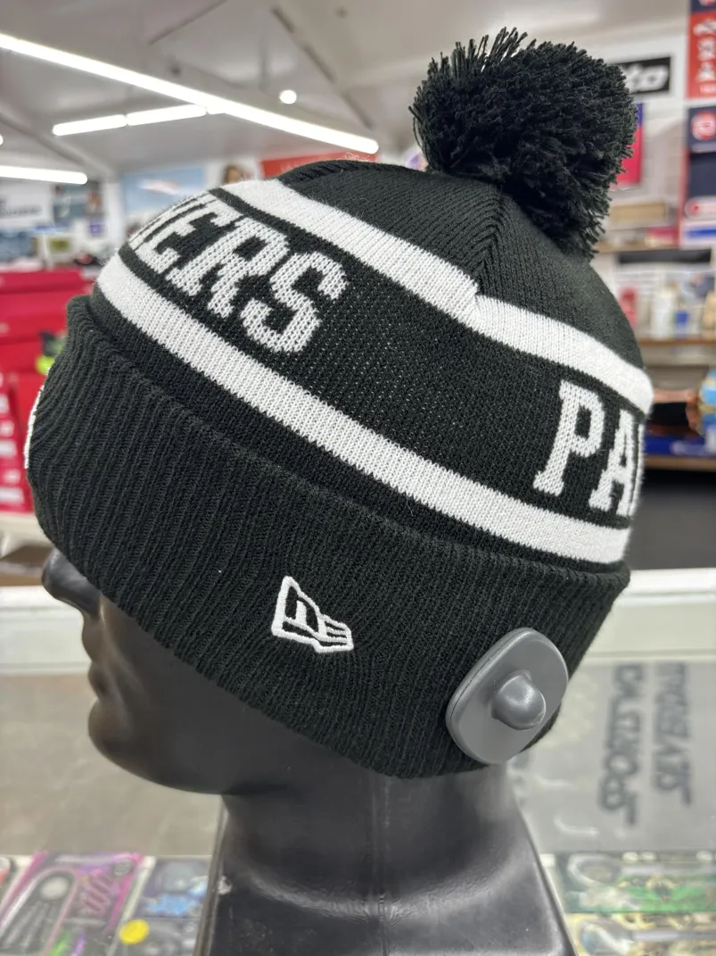 Panthers Beanie Black White Left
