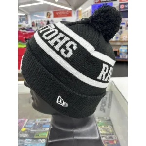 Rabbitohs Beanie Black White Left