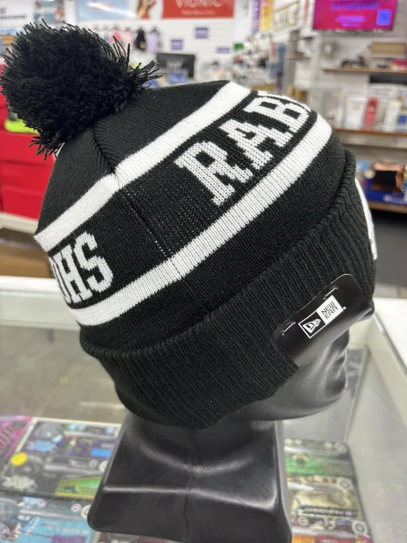 Rabbitohs Beanie Black White Right