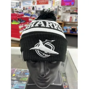 Sharks Beanie Black White Front