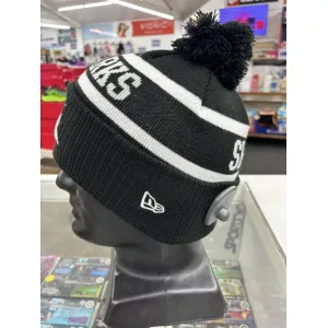 Sharks Beanie Black White Left
