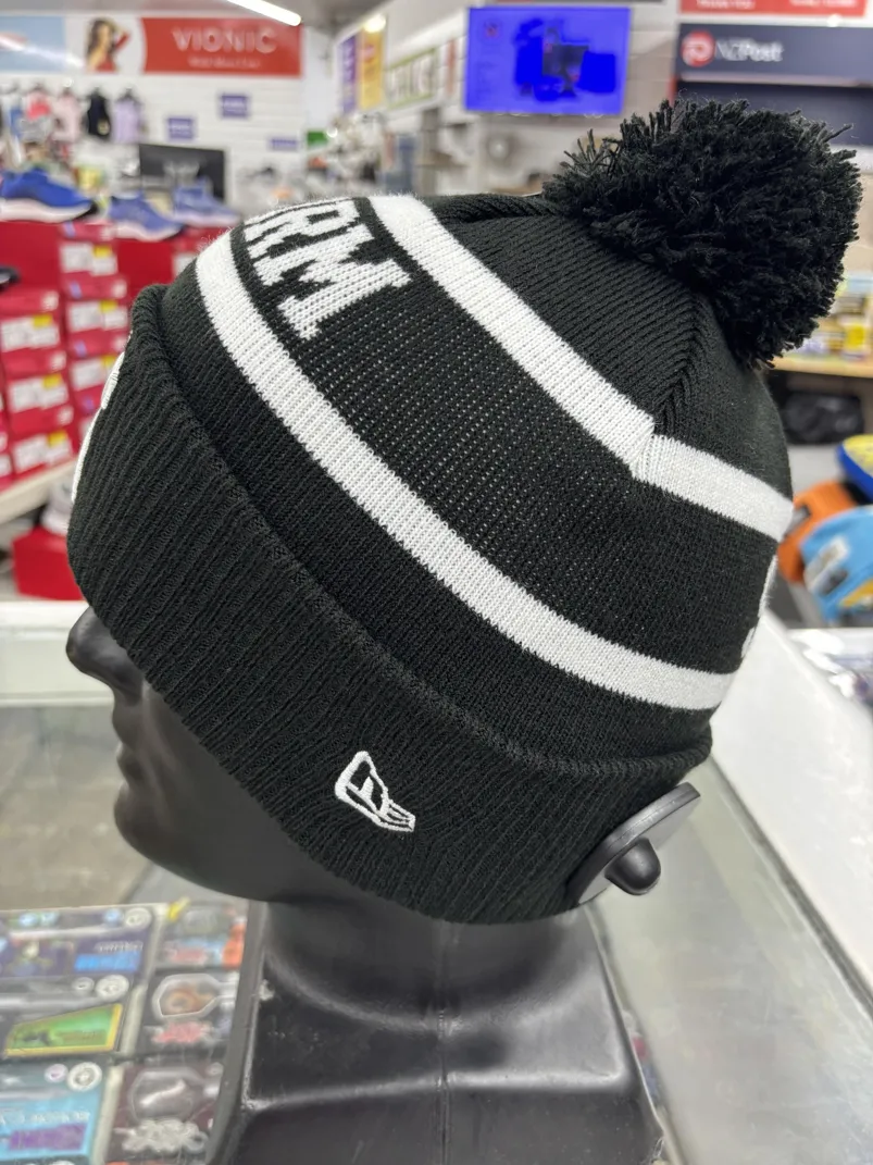 Storm Beanie Black White left