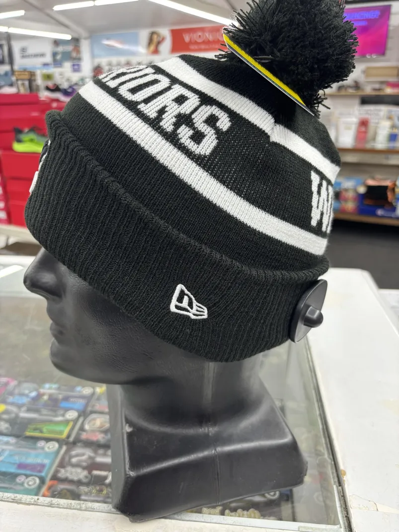 Warriors Beanie Black White Left