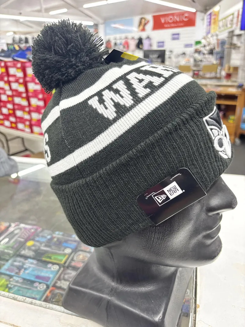 Warriors Beanie Black White Right