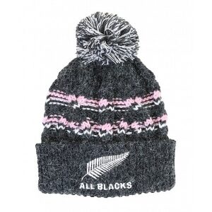 All Blacks Cable Knit Pom Pom Beanie