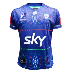 NZ Warriors 2025 NRLW Indigenous Jersey - Blue front view