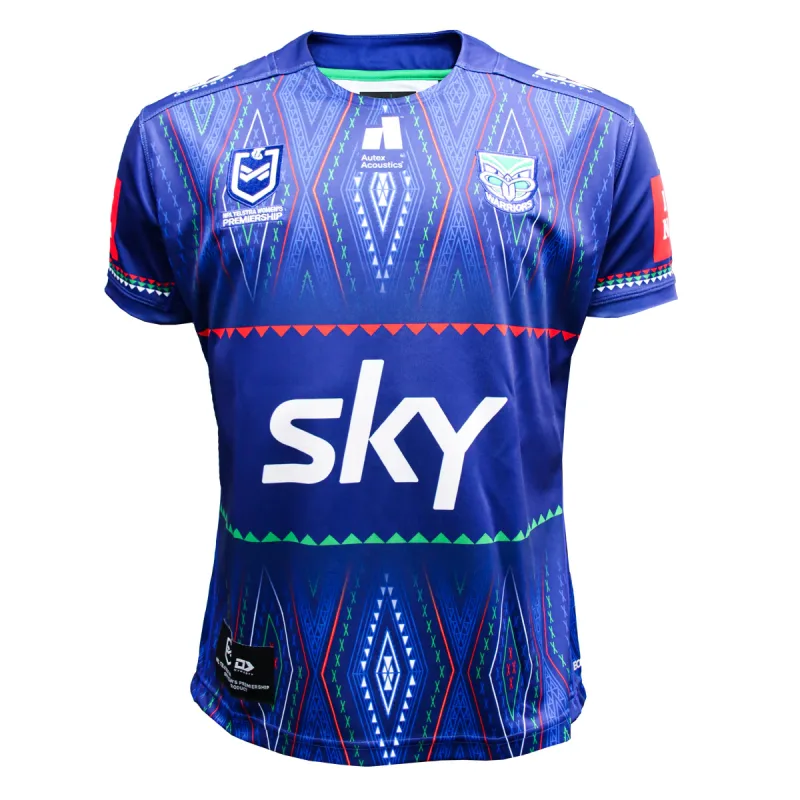 NZ Warriors 2025 NRLW Indigenous Jersey - Blue front view