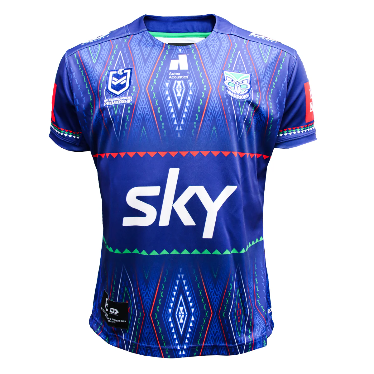 NZ Warriors 2025 NRLW Indigenous Jersey - Blue front view