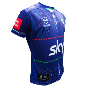 NZ Warriors 2025 NRLW Indigenous Jersey - Blue front right view