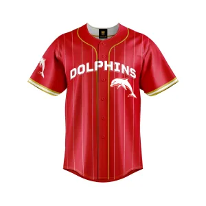NRL Dolphins "Baseball' Shirt