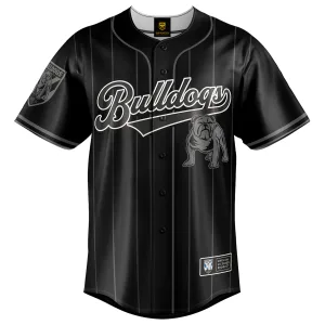 NRL Bulldogs Blackout Baseball Shirt