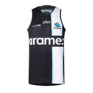 NRL Sharks 2026 Pro Training Singlet - Away