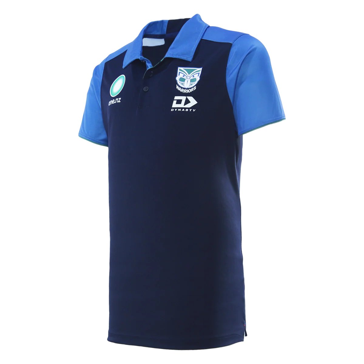 NRL NZ Warriors 2026 Media Polo Front Left View