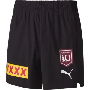 QLD Maroons 2025 Training Shorts Black