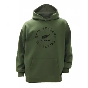 All Blacks Adult NZ Logo Hoodie -Khaki