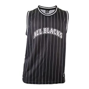 Mens All Blacks Striped Tank Singlet